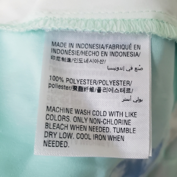 Alfani turquoise green floral bell sleeve top 1c - Picture 6 of 6